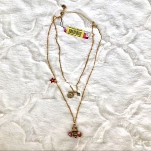 Betsey Johnson Layered Bee Necklace